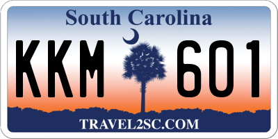 SC license plate KKM601