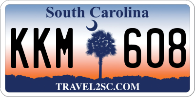 SC license plate KKM608