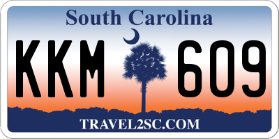SC license plate KKM609