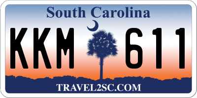 SC license plate KKM611