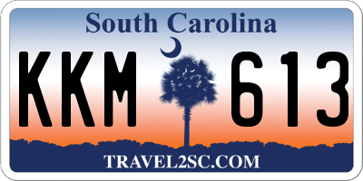 SC license plate KKM613