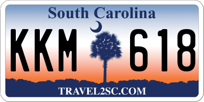SC license plate KKM618