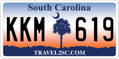 SC license plate KKM619