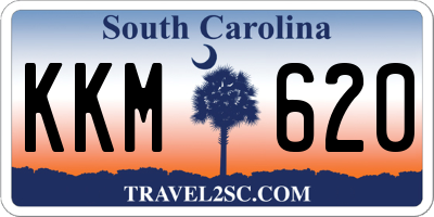 SC license plate KKM620