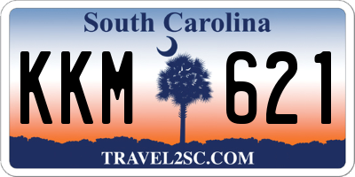 SC license plate KKM621