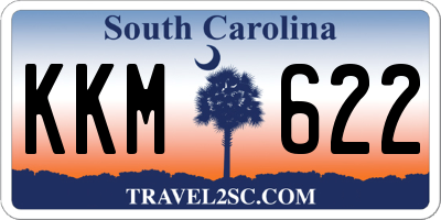 SC license plate KKM622