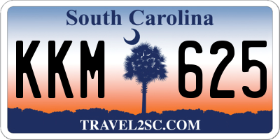 SC license plate KKM625