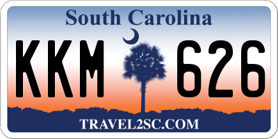 SC license plate KKM626