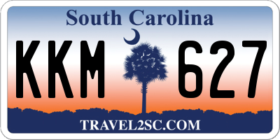 SC license plate KKM627