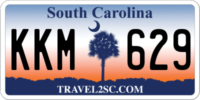 SC license plate KKM629