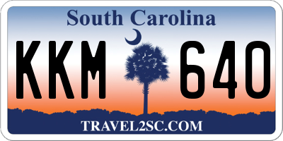 SC license plate KKM640