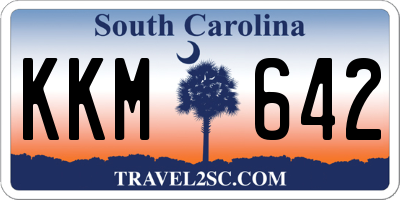SC license plate KKM642