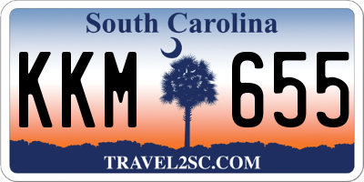 SC license plate KKM655