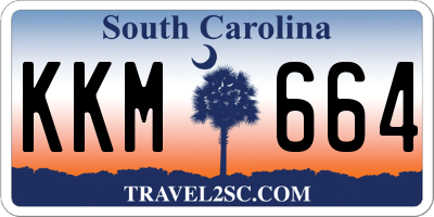 SC license plate KKM664