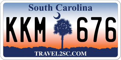 SC license plate KKM676