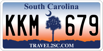 SC license plate KKM679