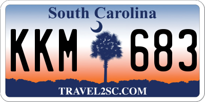 SC license plate KKM683