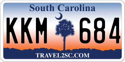 SC license plate KKM684