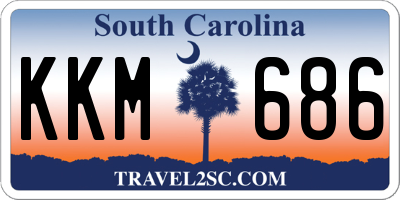 SC license plate KKM686