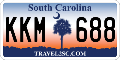 SC license plate KKM688