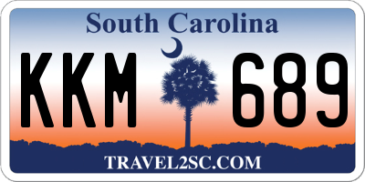 SC license plate KKM689
