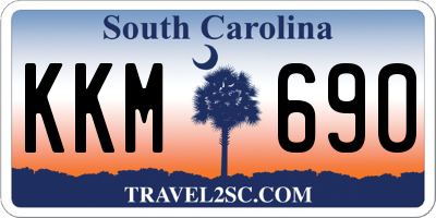 SC license plate KKM690