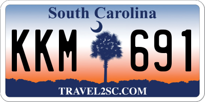 SC license plate KKM691