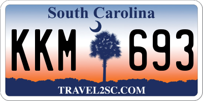 SC license plate KKM693