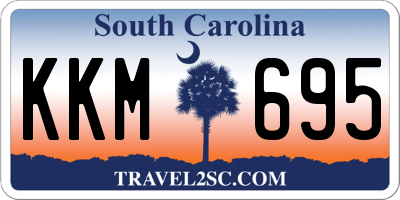 SC license plate KKM695