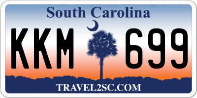 SC license plate KKM699