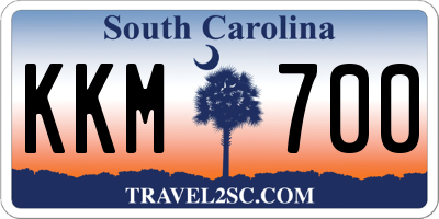 SC license plate KKM700