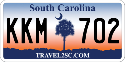 SC license plate KKM702