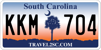 SC license plate KKM704