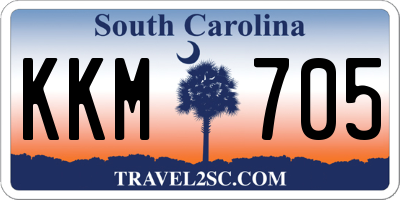 SC license plate KKM705