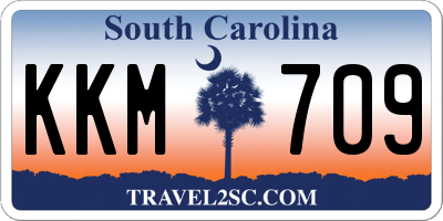 SC license plate KKM709