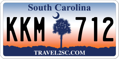SC license plate KKM712