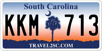 SC license plate KKM713