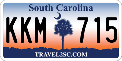 SC license plate KKM715