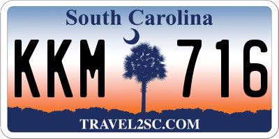 SC license plate KKM716