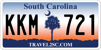 SC license plate KKM721