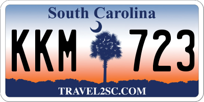 SC license plate KKM723