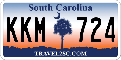 SC license plate KKM724