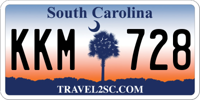 SC license plate KKM728