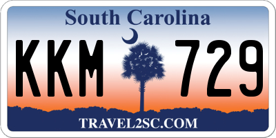 SC license plate KKM729