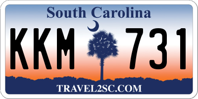 SC license plate KKM731