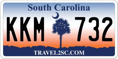 SC license plate KKM732
