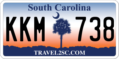 SC license plate KKM738