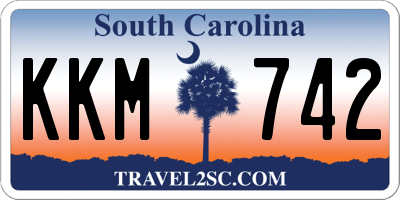 SC license plate KKM742