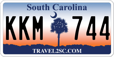 SC license plate KKM744
