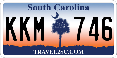SC license plate KKM746